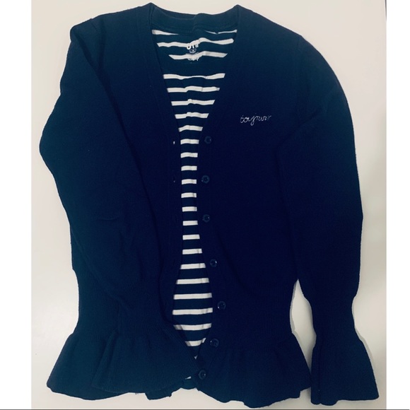 NAF NAF Sweaters - ⚠️ SOLD. 2/$20 🎁 NAF NAF Button Up Navy Cardigan